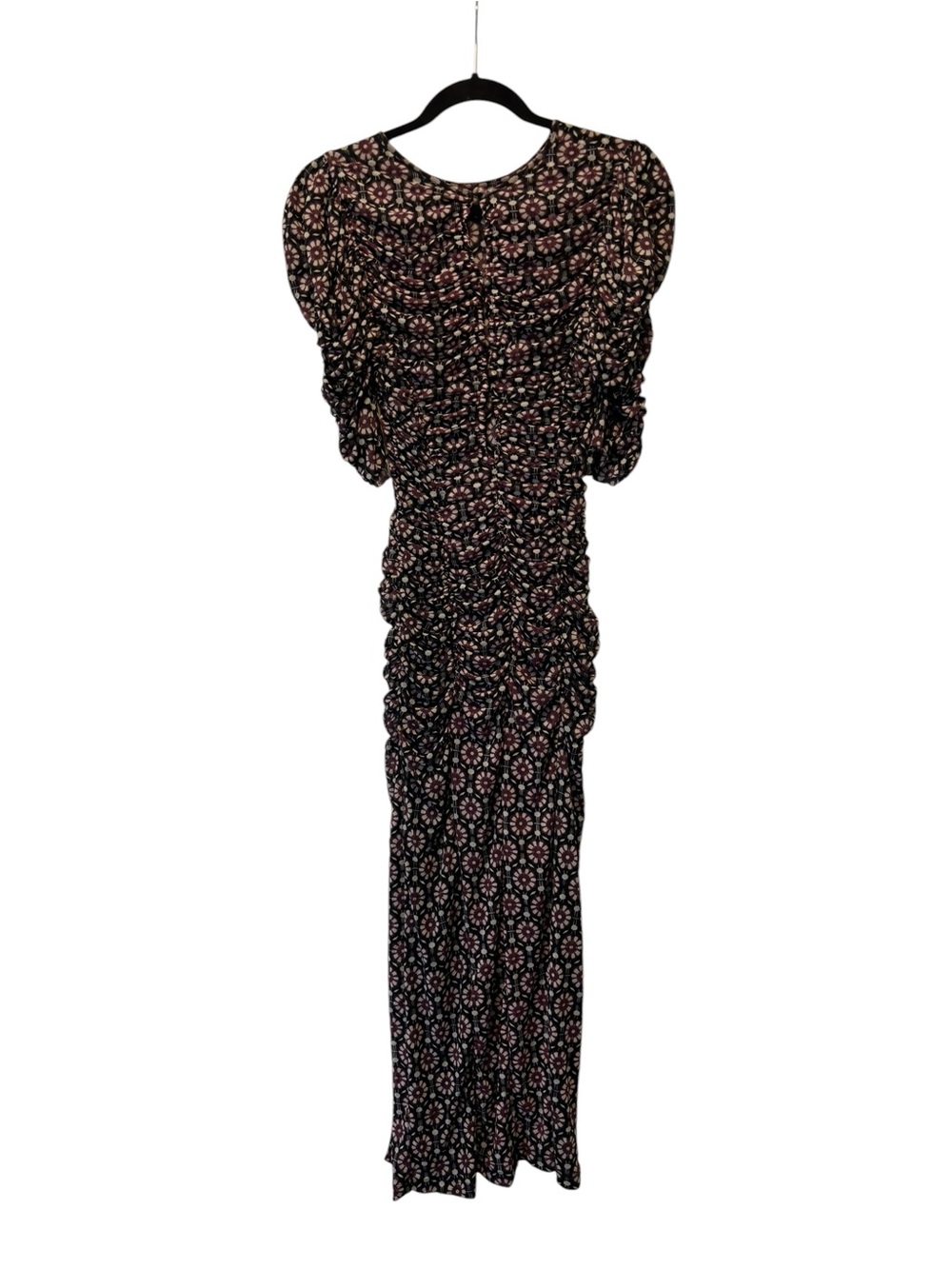 FREE PEOPLE Briella Twilight Combo Ruched Slit Midi Dress - Picture 7 of 12